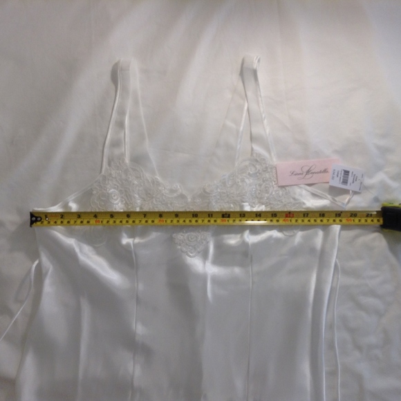 Linea Donatella Short nightgown/slip White SzL NWT - Picture 3 of 5